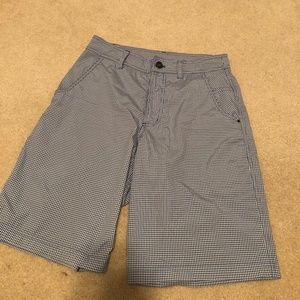 Men's Lightweight blue plaid shorts